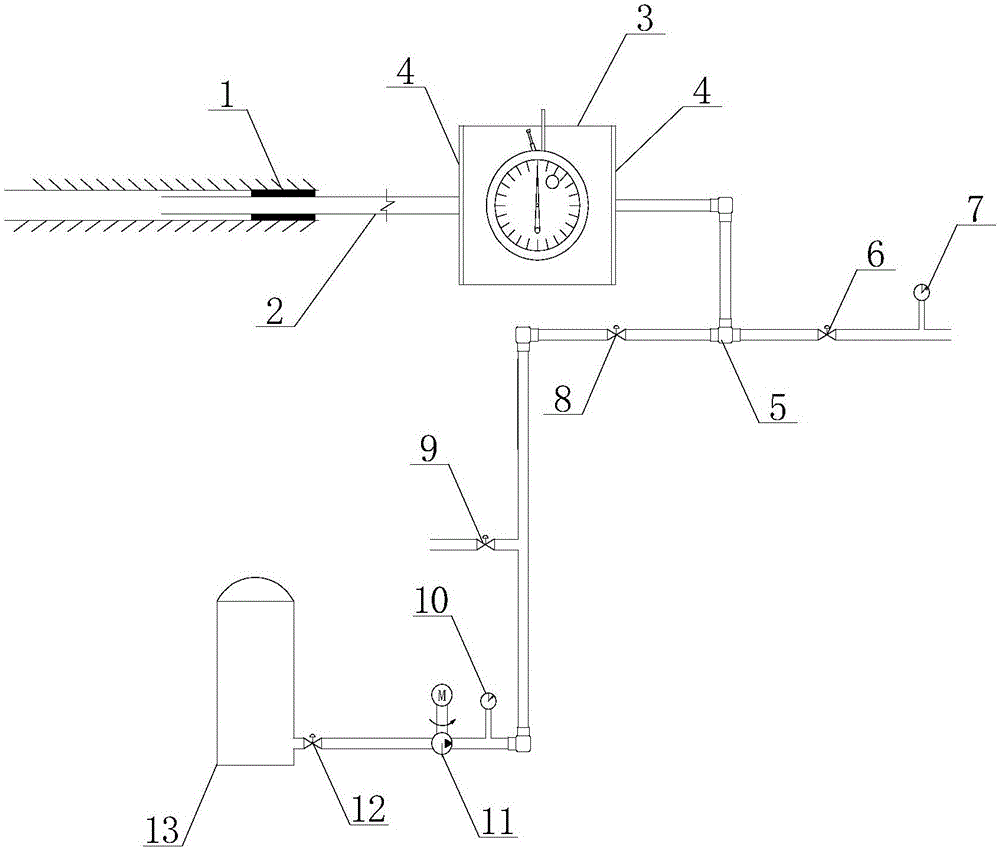 Underground cavity measuring method using flow quantity and flow velocity relationship