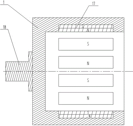 Permanent magnet speed controller with fixed magnetic gap