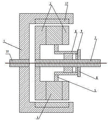 Permanent magnet speed controller with fixed magnetic gap