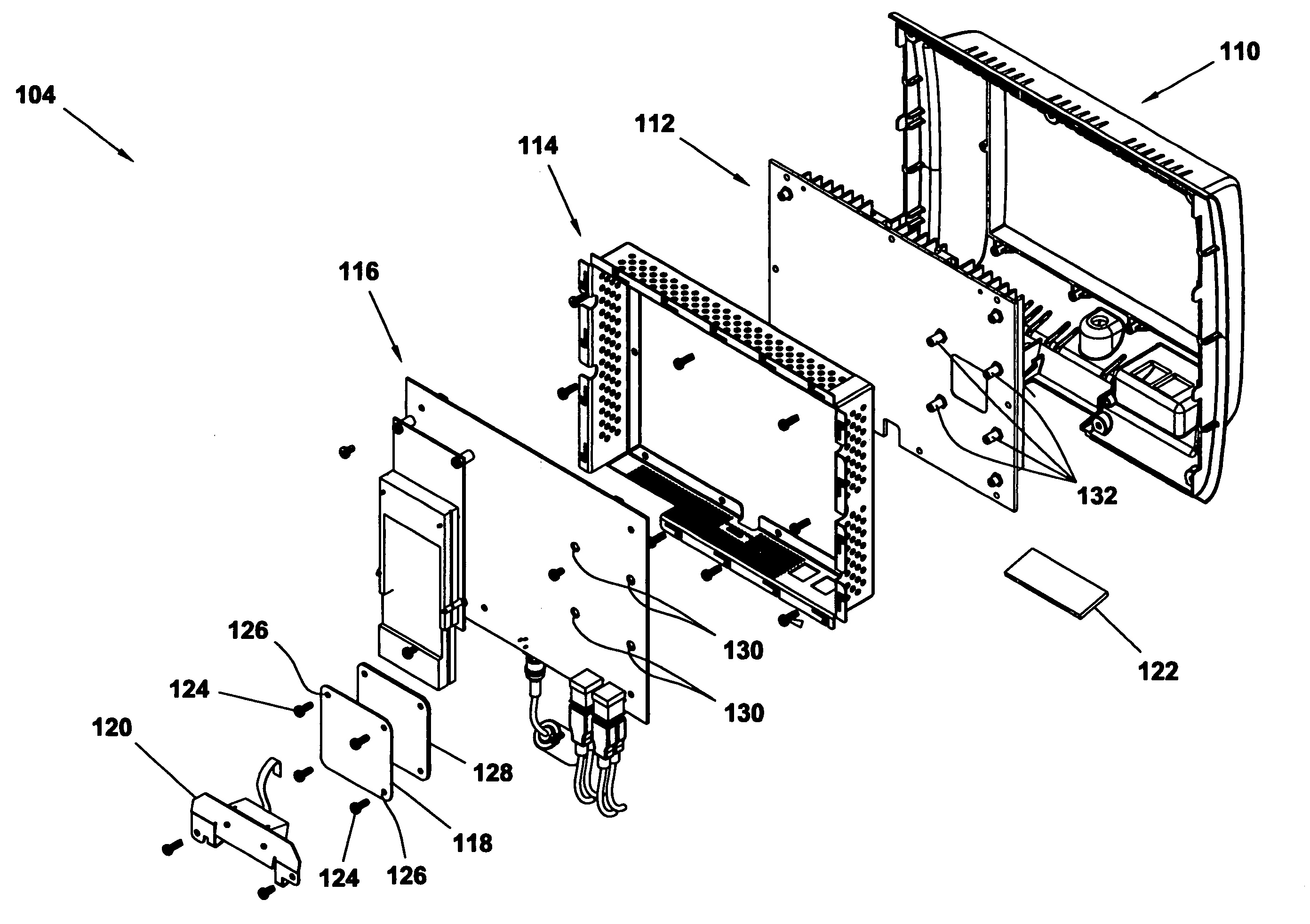 Fanless computer with integrated display