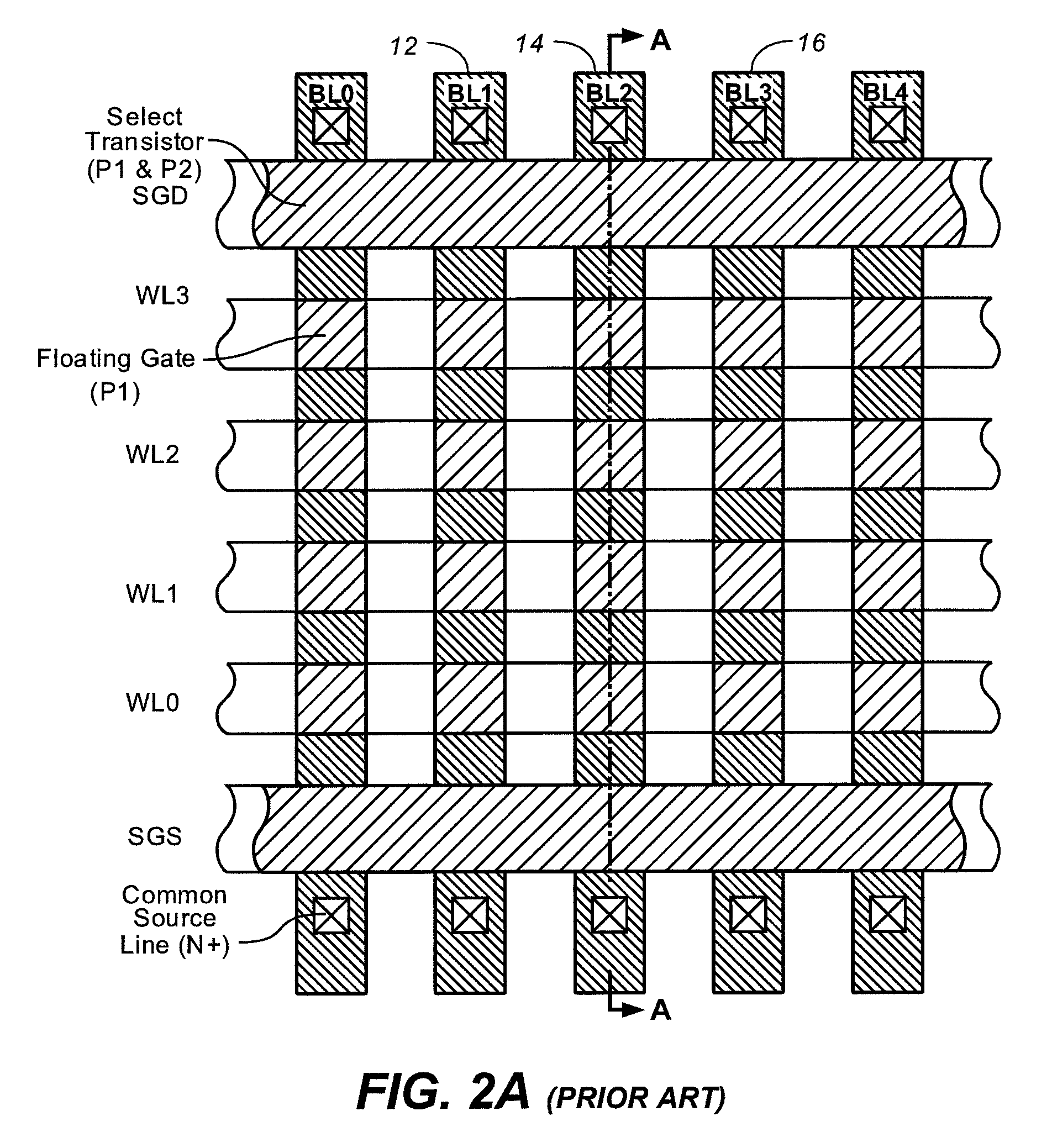 Self-boosting system with suppression of high lateral electric fields