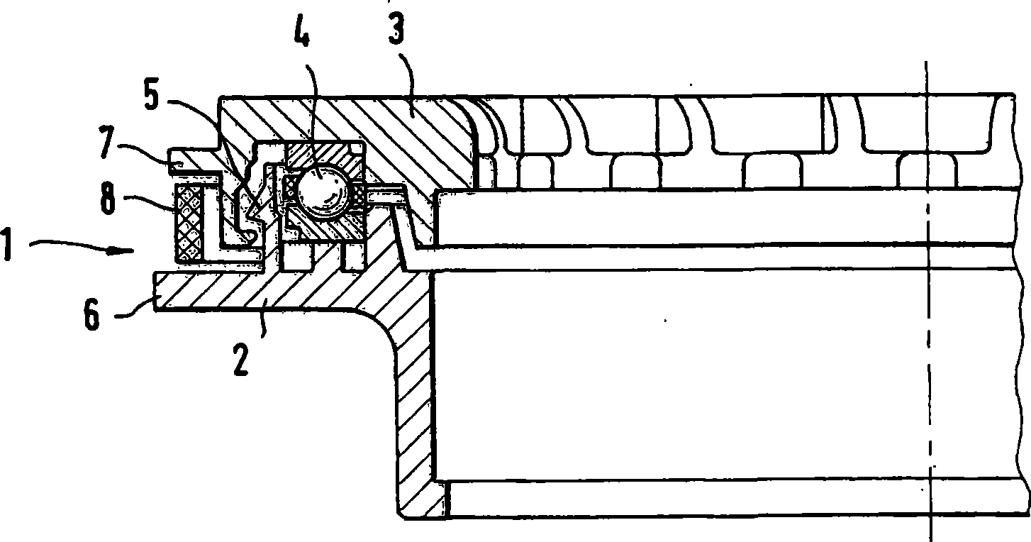 Spring strut bearing