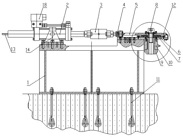 Load-adjustable anti-loosening performance evaluation and detection device for electric power fasteners