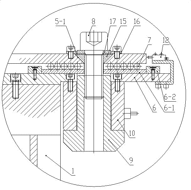 Load-adjustable anti-loosening performance evaluation and detection device for electric power fasteners