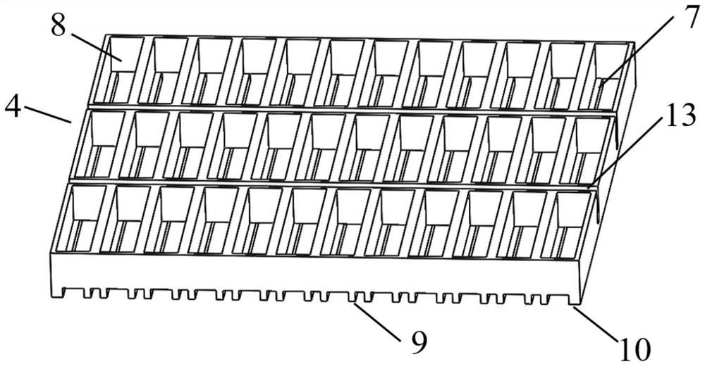 Heat dissipation structure of an energy storage battery box