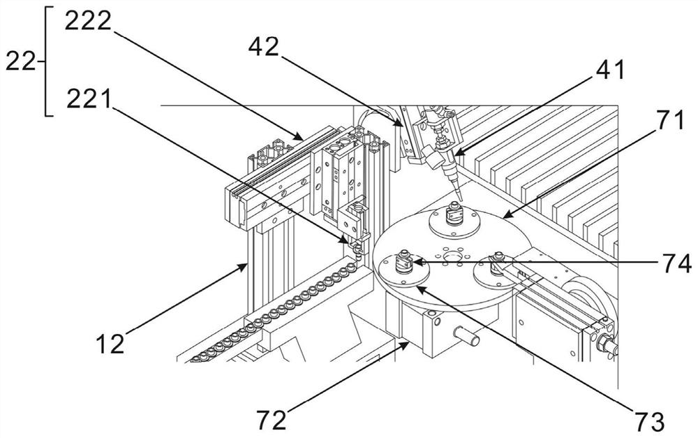 Fish tank oxygenation head assembling equipment