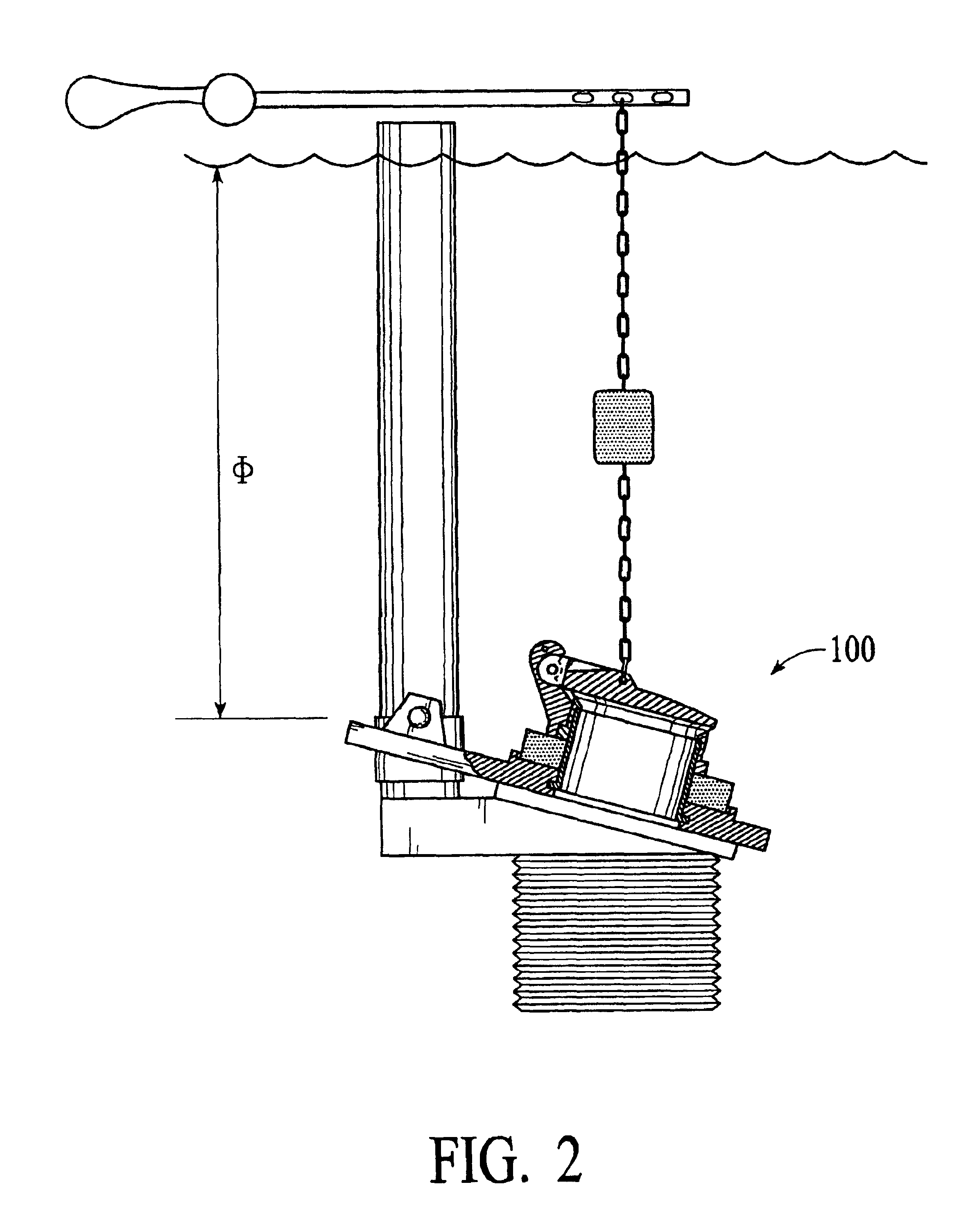 Water saving dual flush system of valving