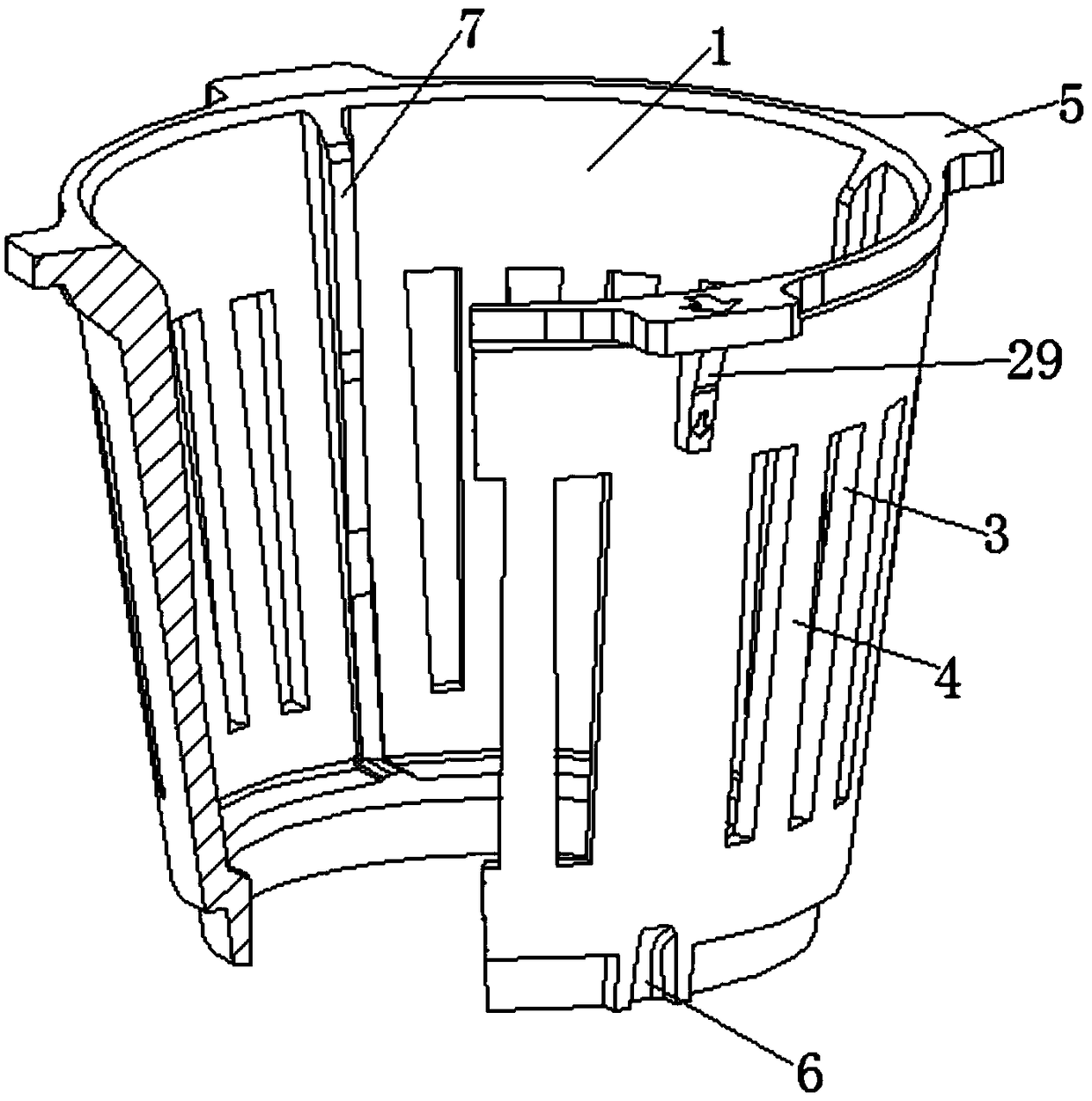 Filter net assembly and juice machine