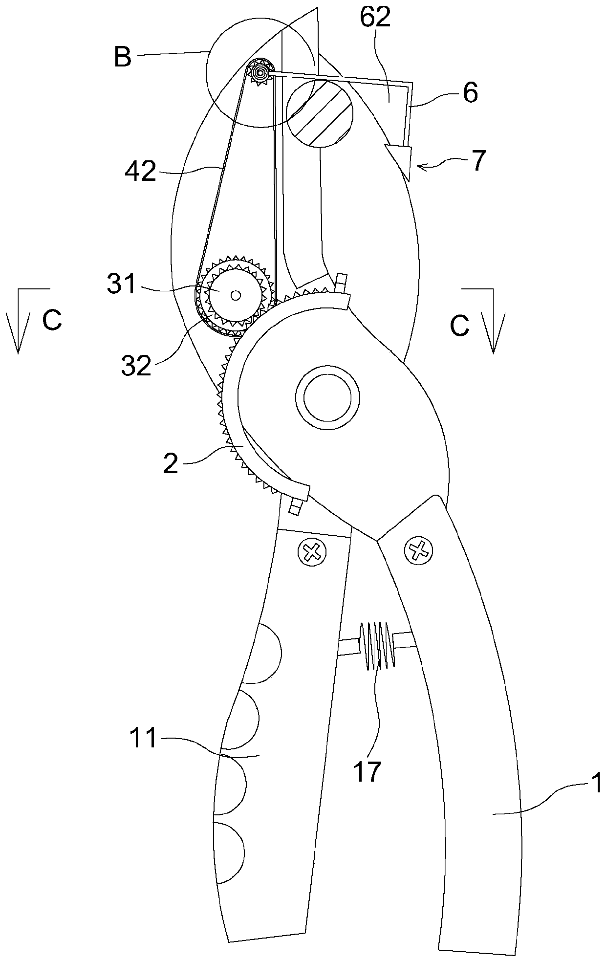 Garden shears with improved structure