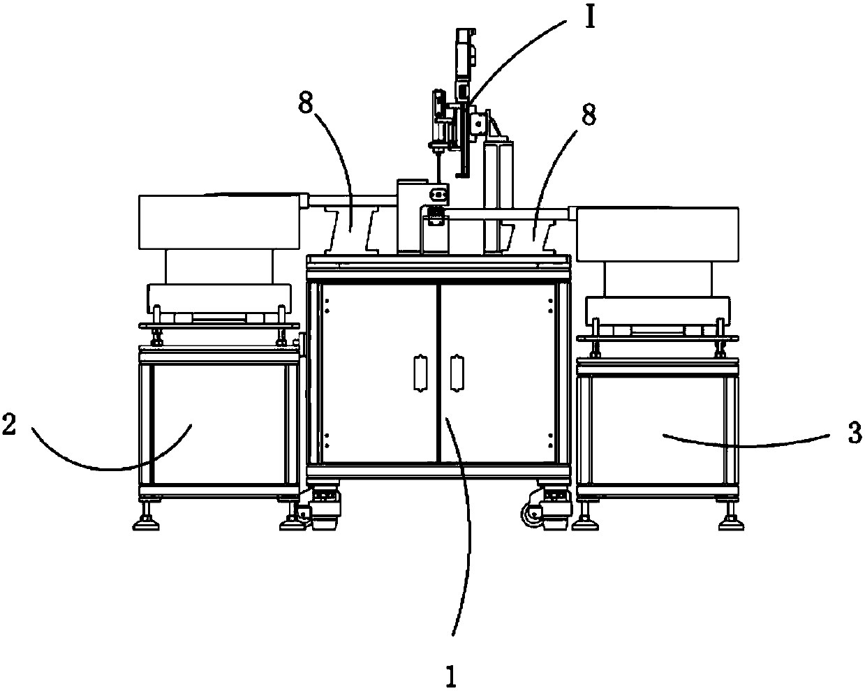 Automatic nut and screw assembling mechanism