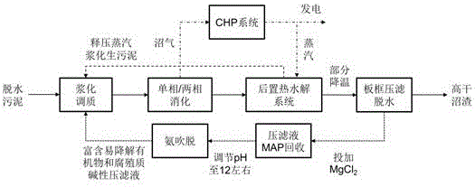 Sludge resource recovery method based on hydrothermal treatment of digested sludge