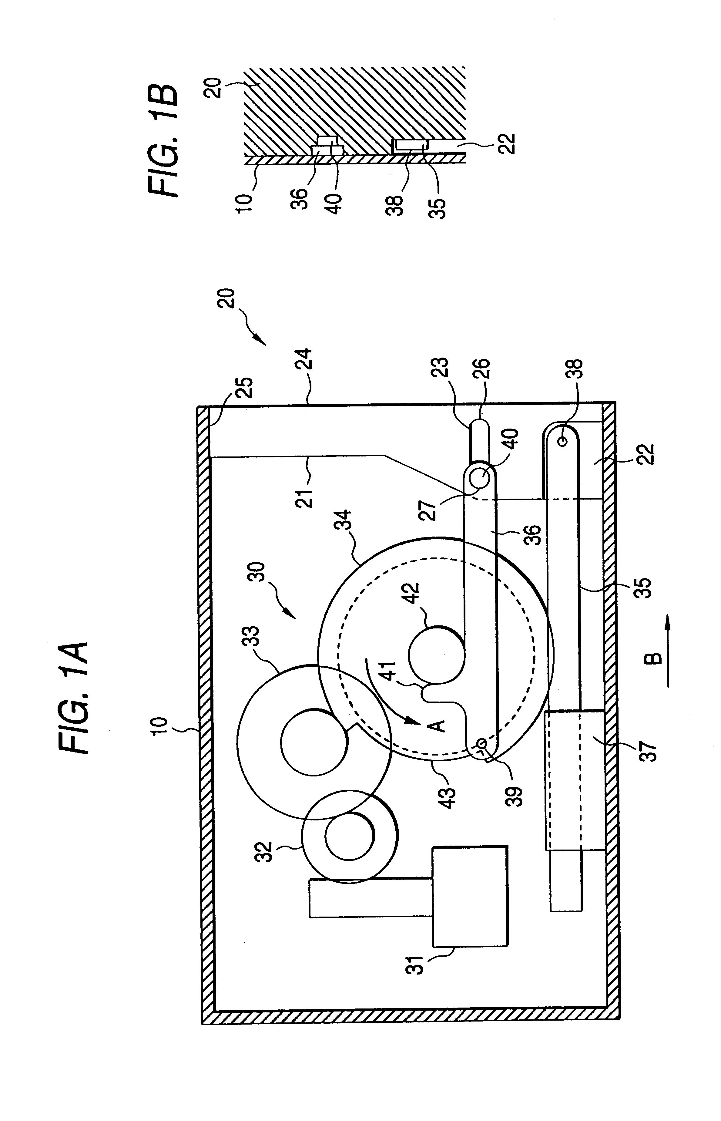 Concealing door for car mountable equipment