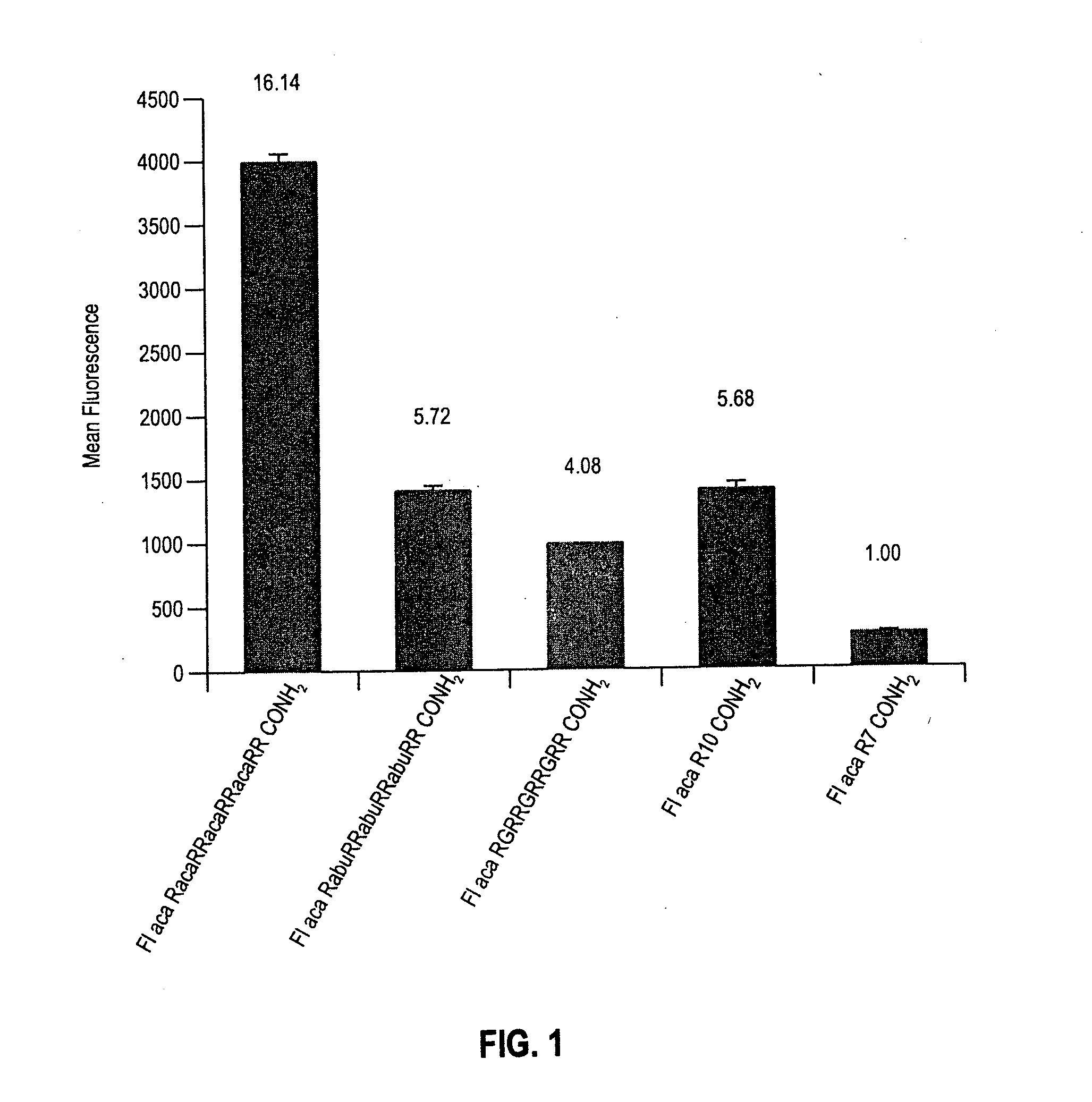 Transporters Comprising Spaced Arginine Moieties