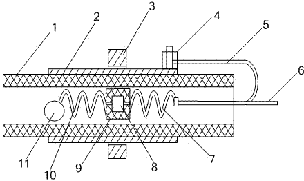 Embedded pipe elbow pipe device