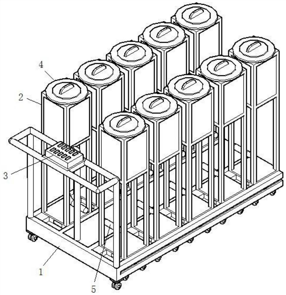 Enema trolley for nephrology department