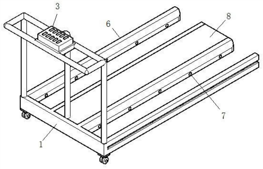 Enema trolley for nephrology department