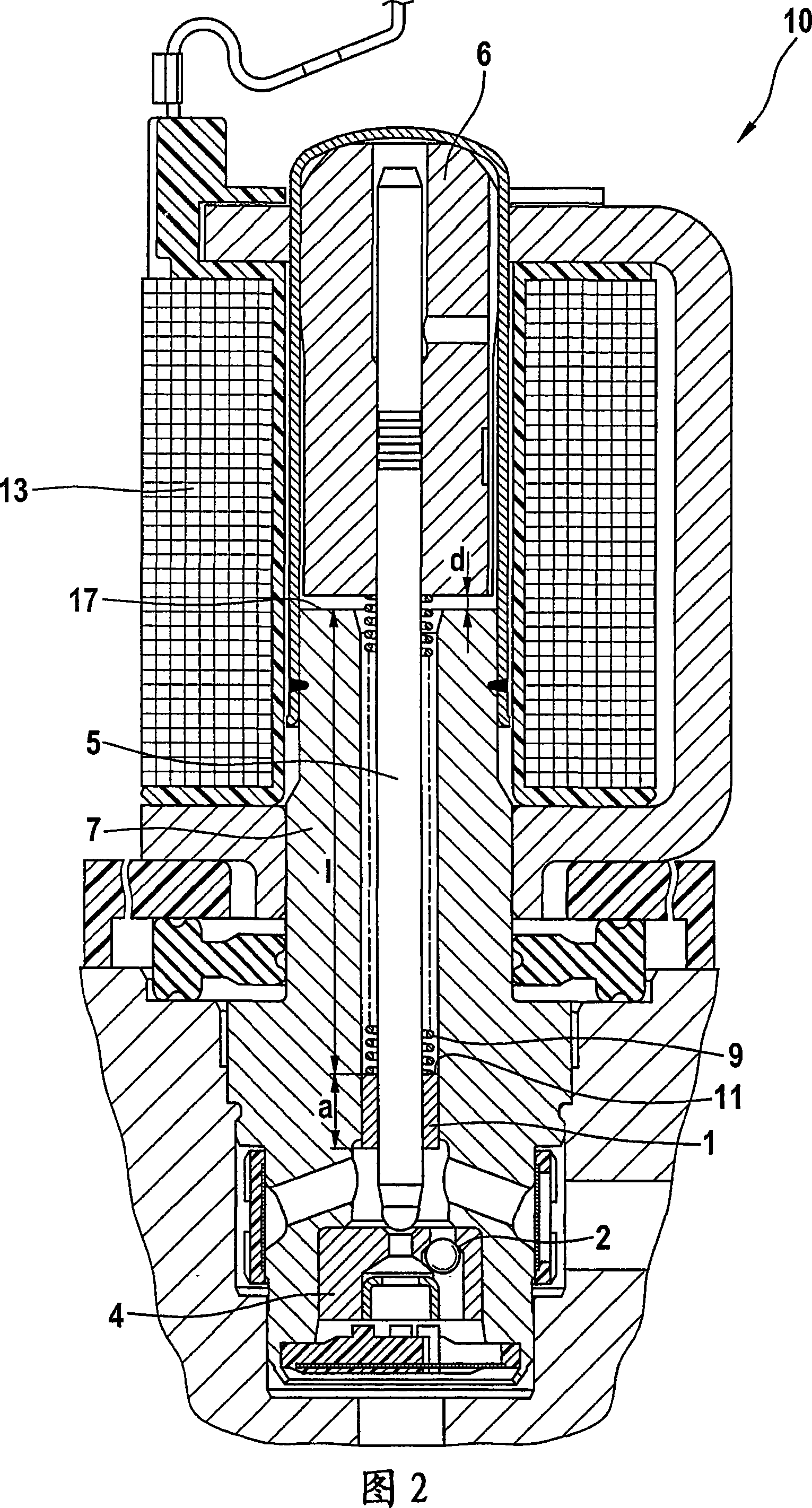 Electromagnetically controllable adjusting device and method for the production thereof and/or rectification