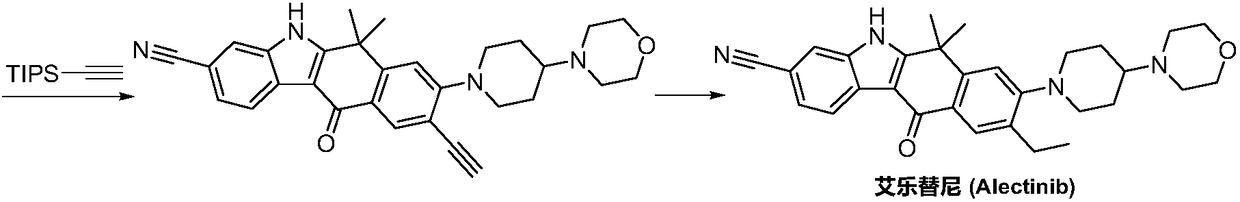 A kind of synthetic method of Alectinib