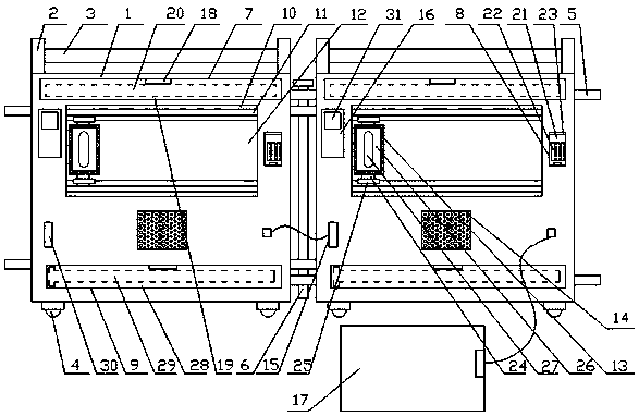 Guardrail for electric power construction