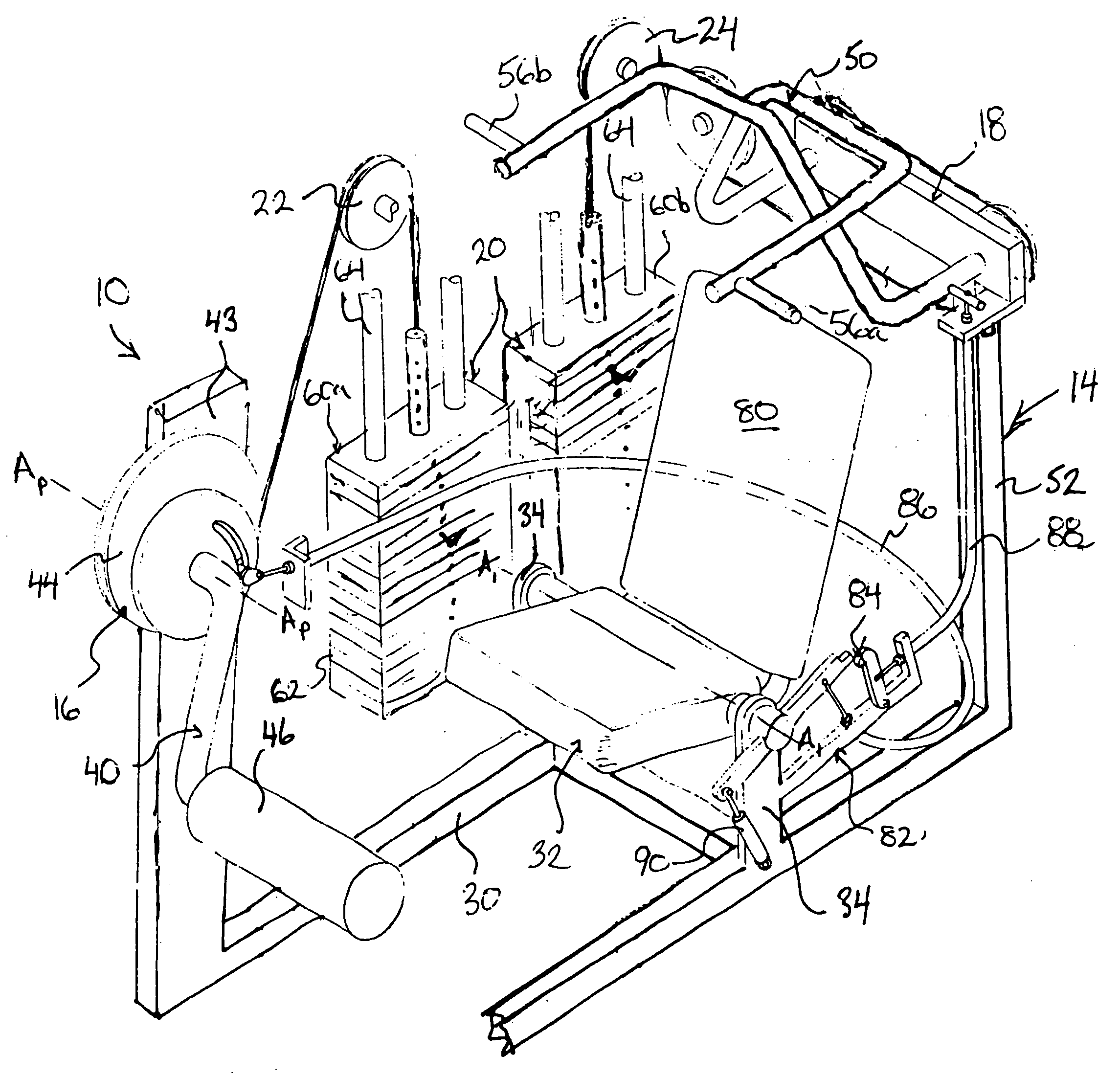 Total body strengthening and toning workstation and method of using same