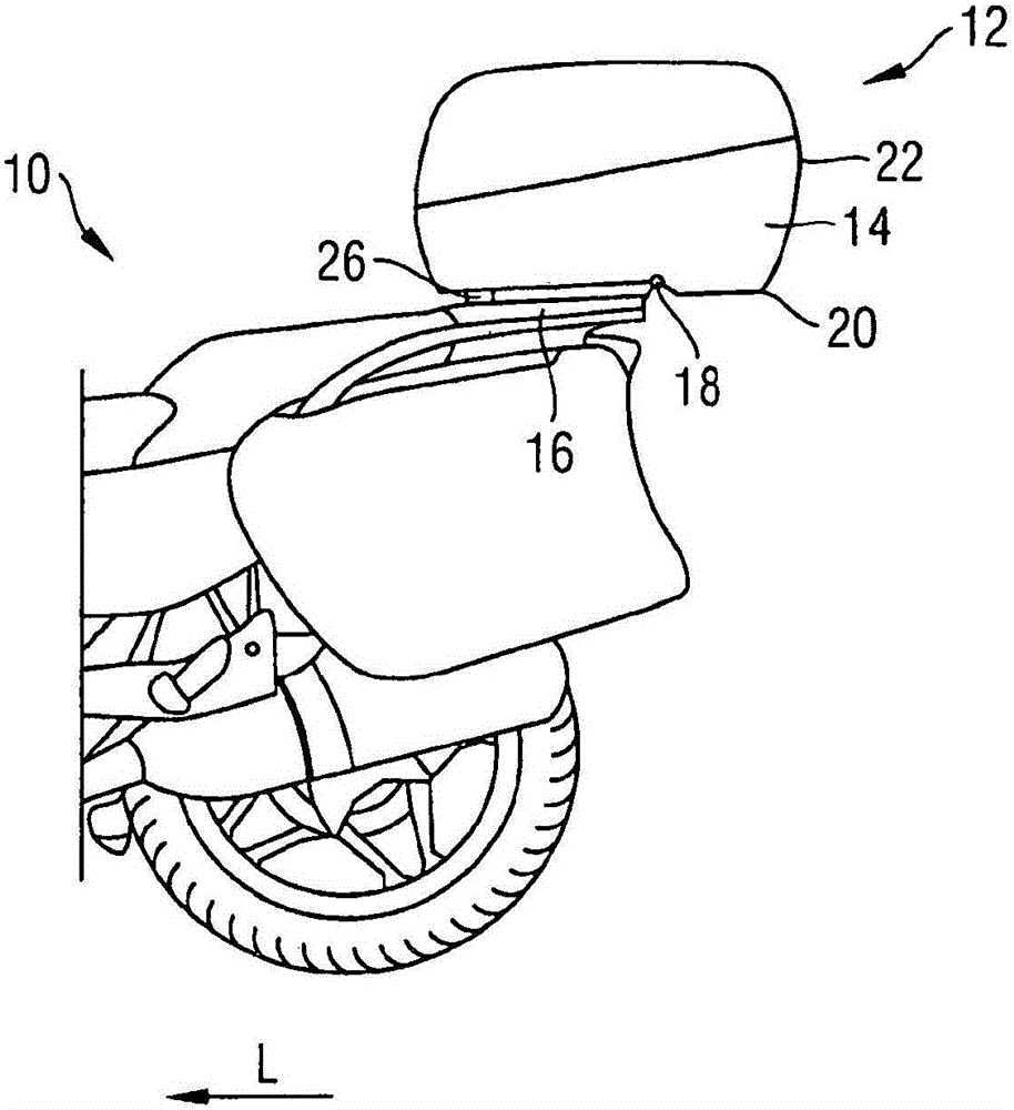 Luggage rack system for a motorized two-wheeler