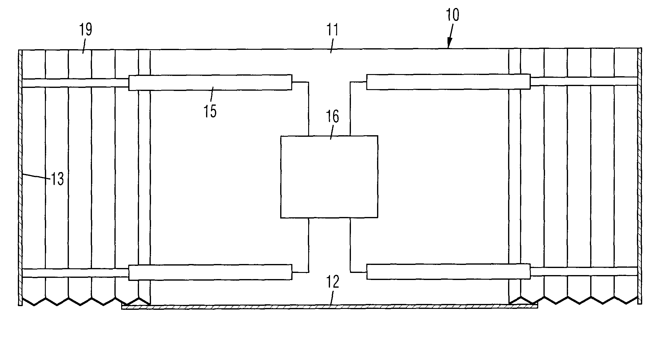 Expandable fire-fighting fluid container