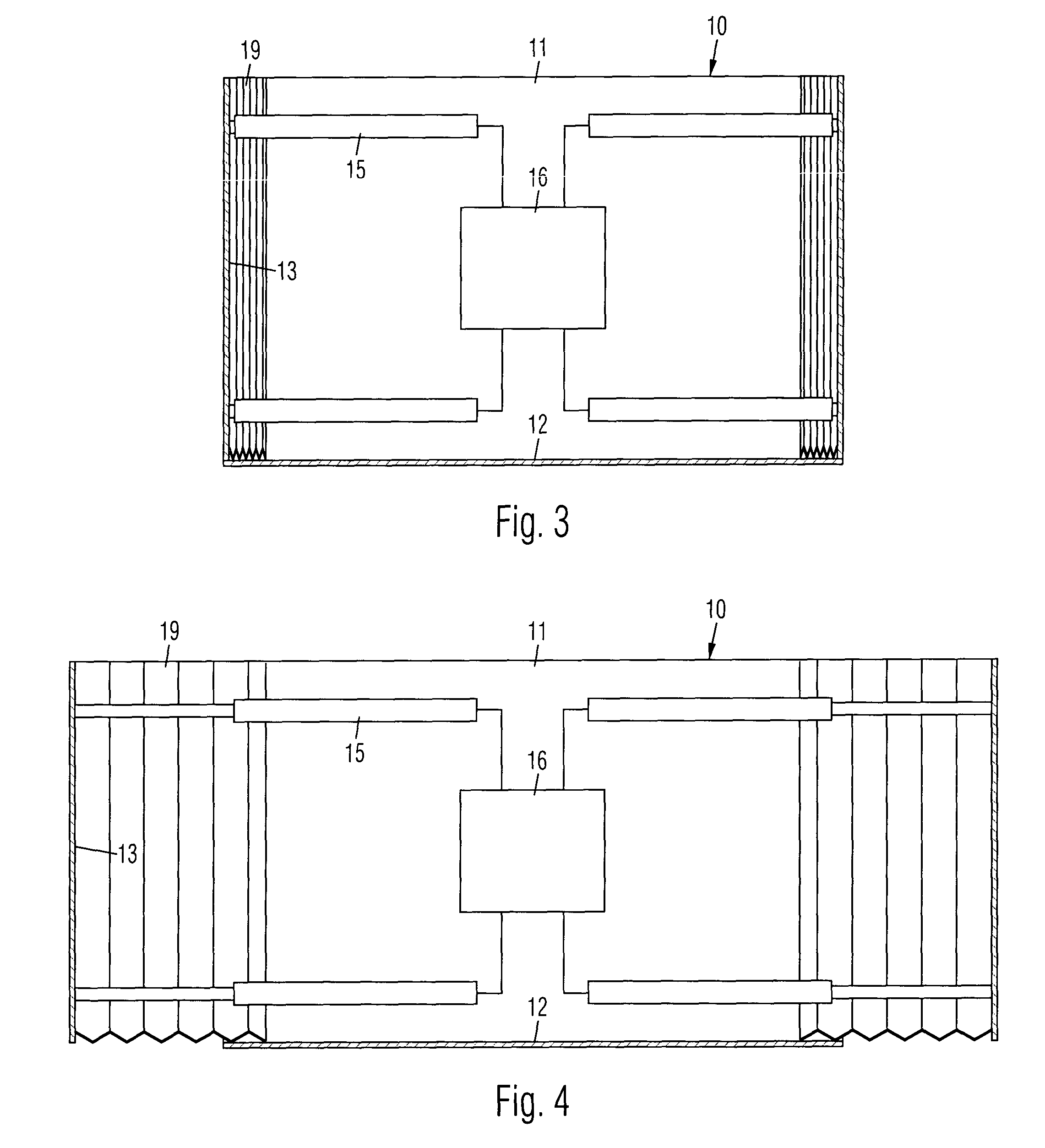 Expandable fire-fighting fluid container