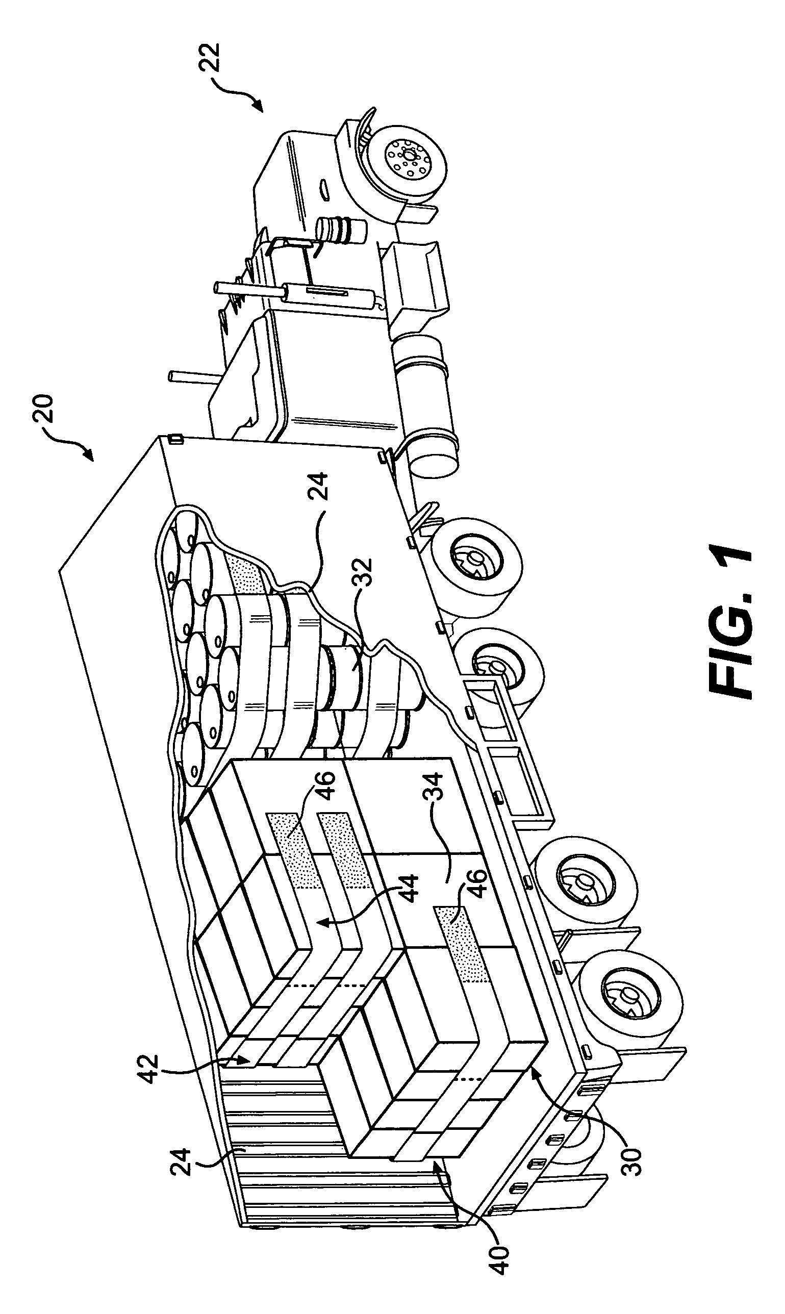 Overland cargo restraint system and method