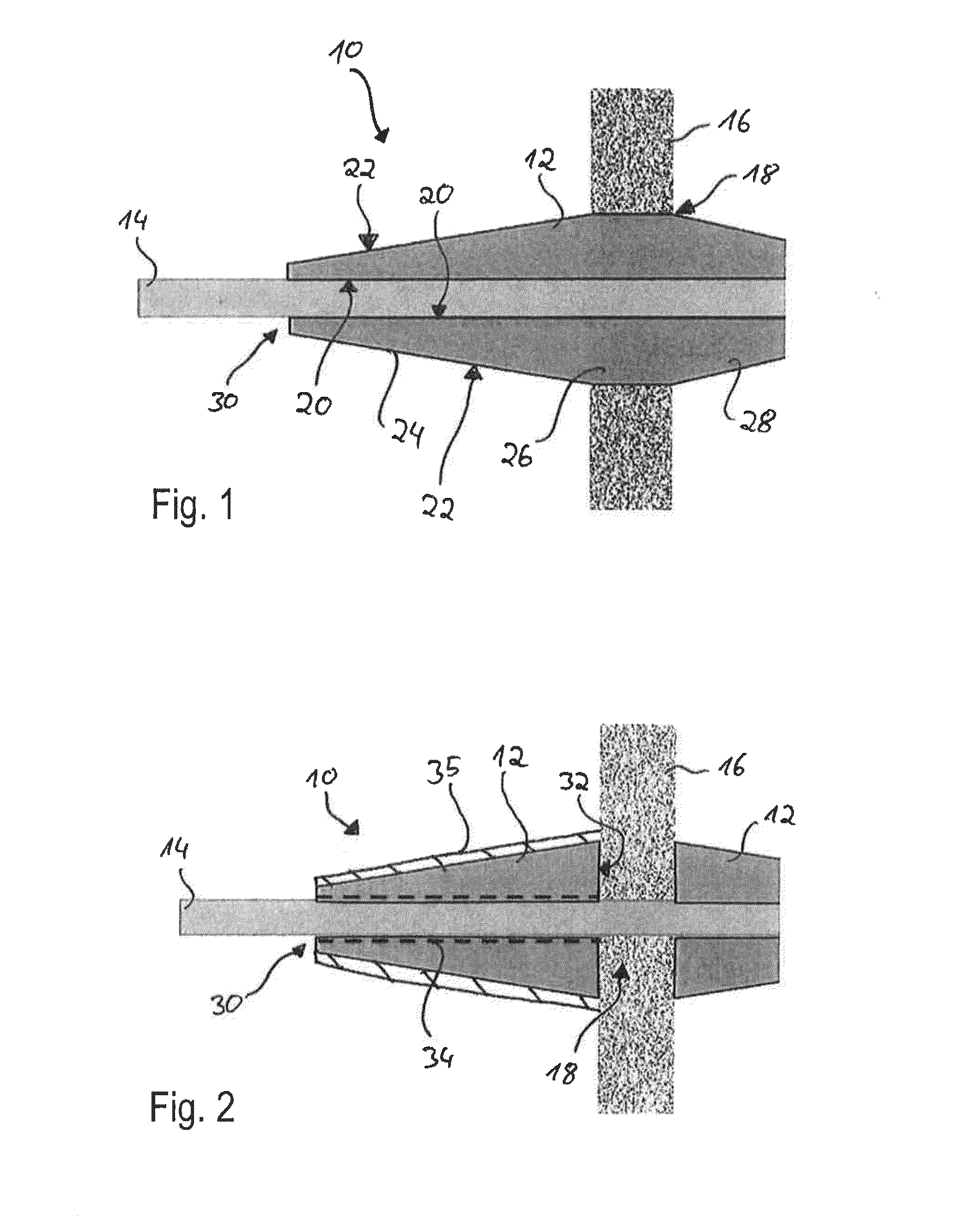 Insulation Material as well as Insulation Element for a Pipe in the Vicinity of a Wall or Ceiling  Duct