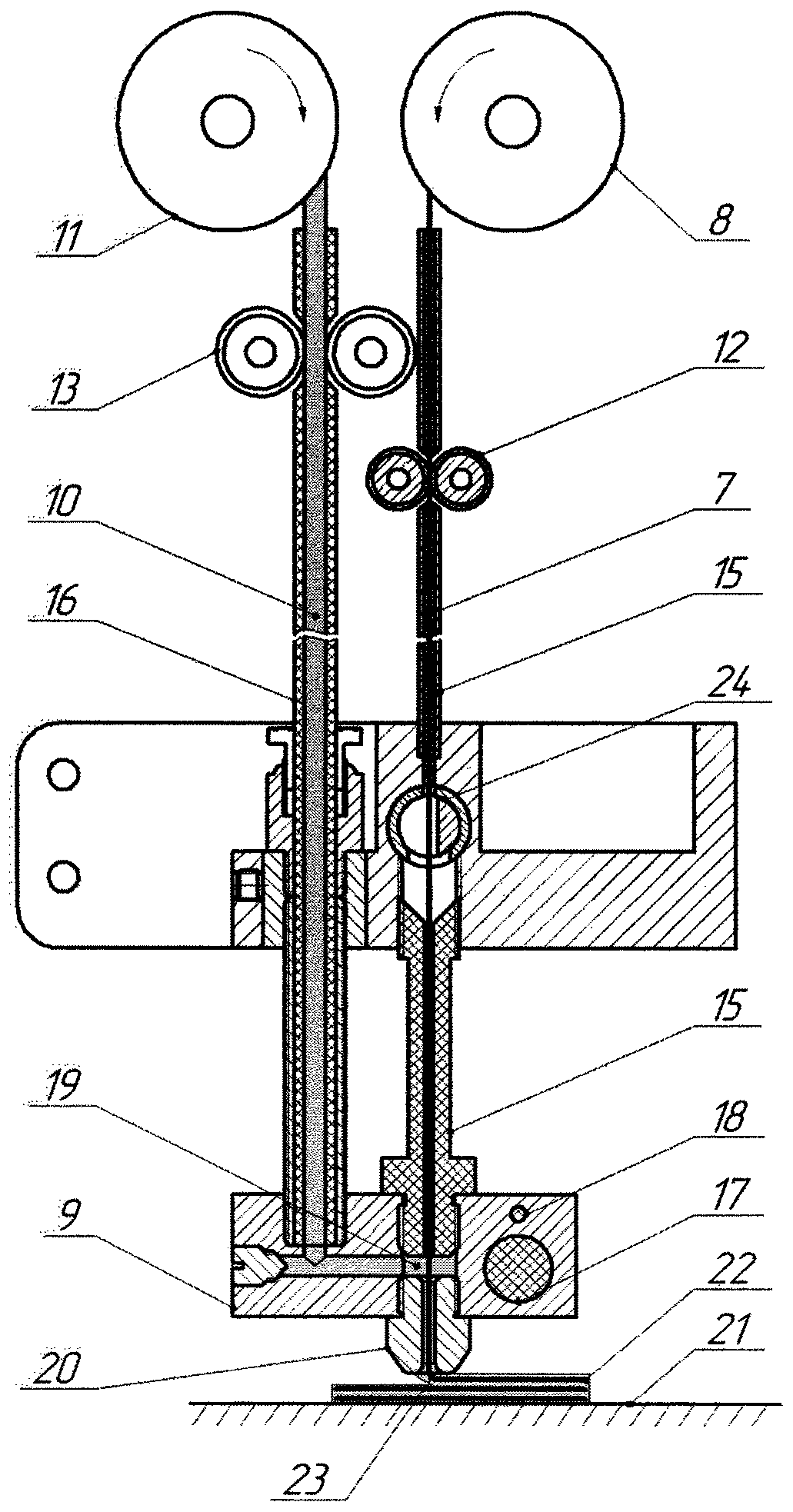 Production of articles made of composite materials by 3d-printing method