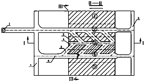 Mining method of efficient big collapse area ore mining