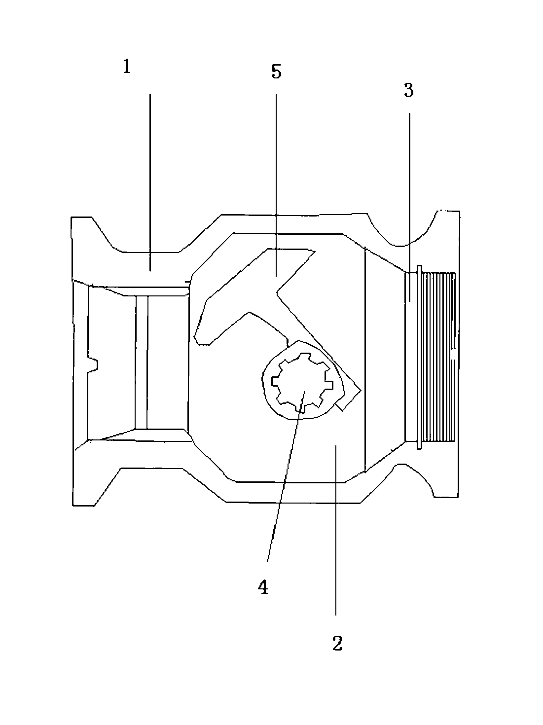 Valve body suitable for eccentric rotary regulating valve