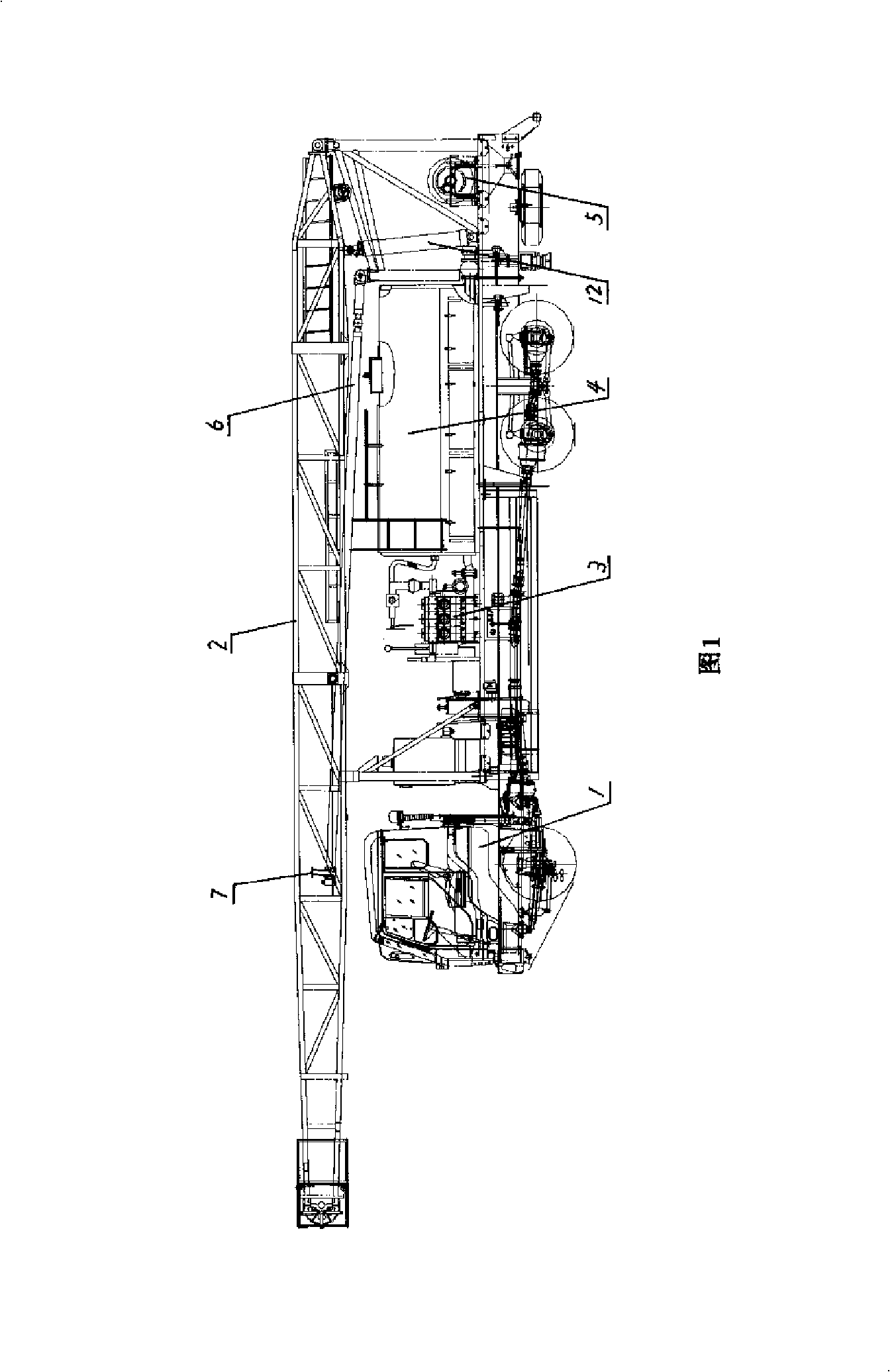 Combined sand-washing well repairing machine