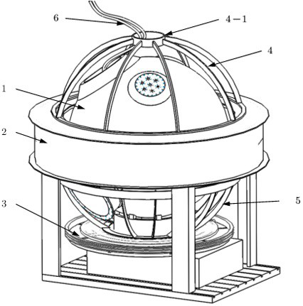 A kind of heat insulation protection device for vacuum preheating electron beam welding of pressure-resistant shell