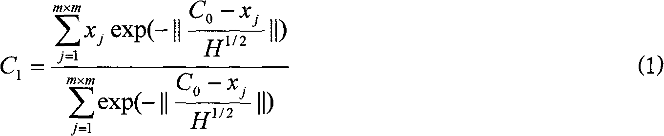 Method for segmentation of corps canopy image based on average dispersion