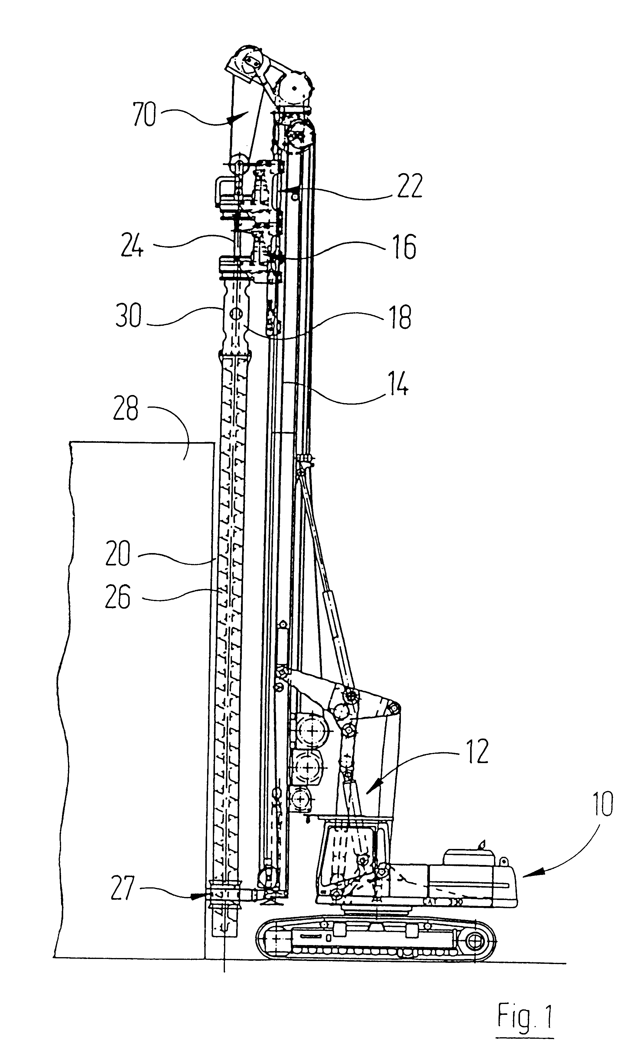 Drilling machine with changeable drive unit