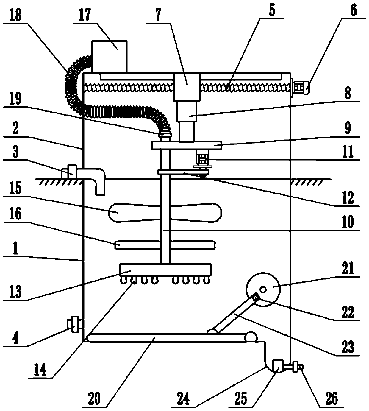 Sewage treatment device specially used for animal husbandry