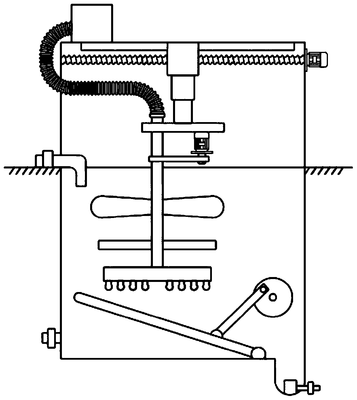 Sewage treatment device specially used for animal husbandry