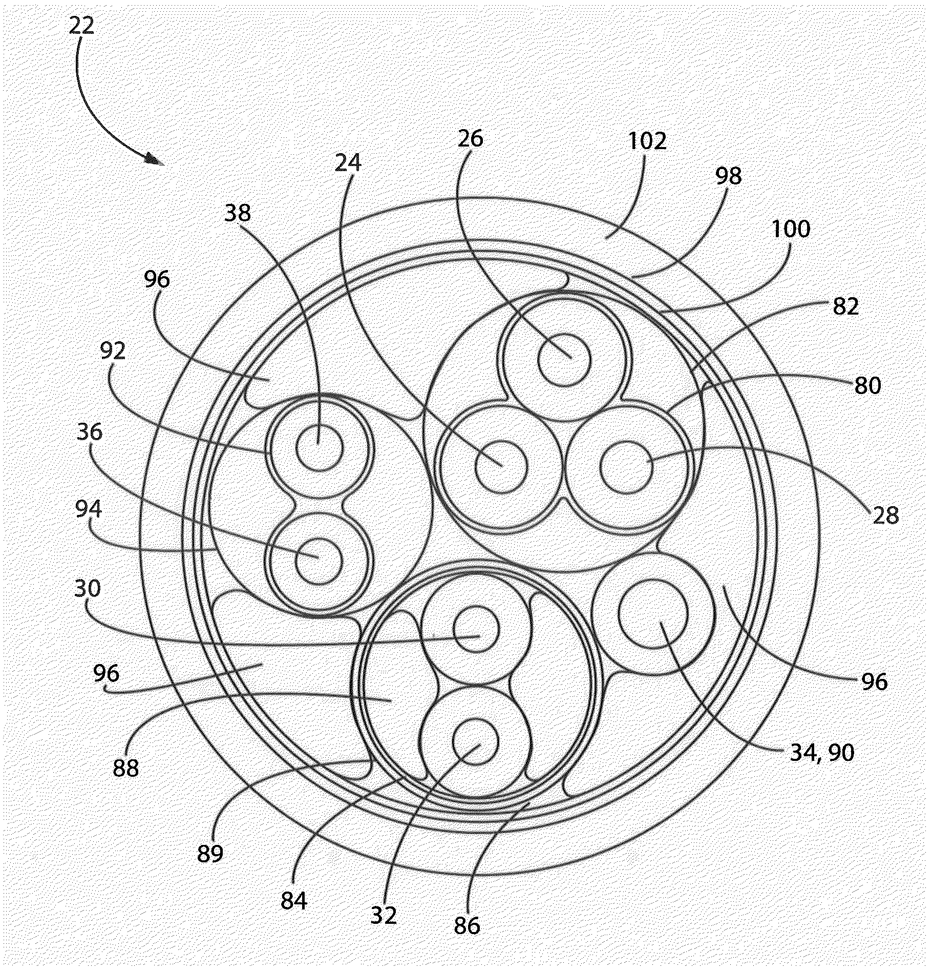 Single Motor Power and Communication Cable