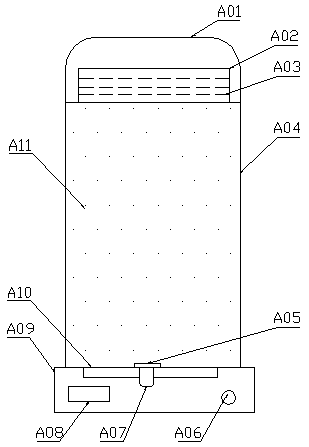 Novel honey tank storage device