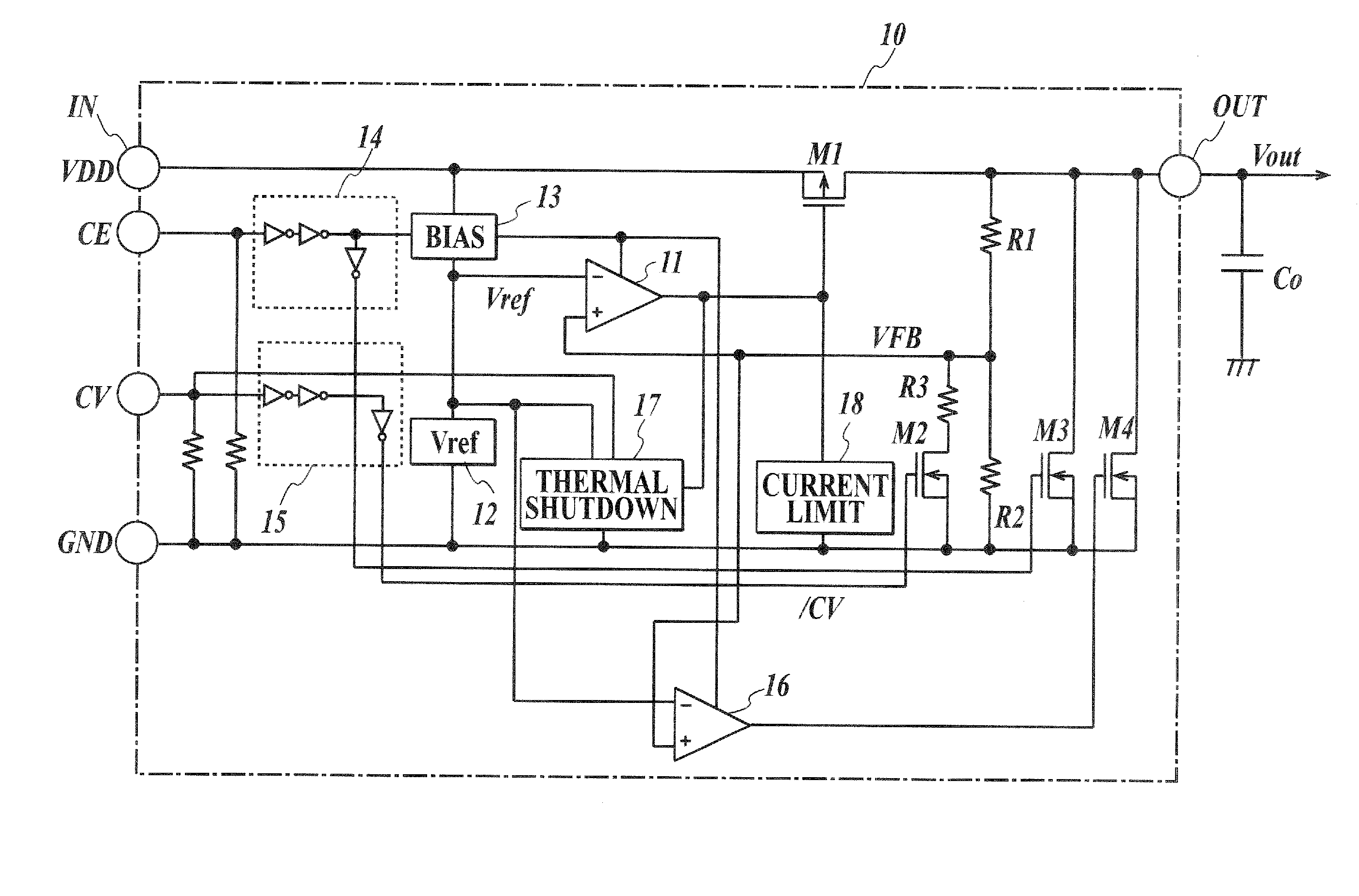 Semiconductor integrated circuit for regulator