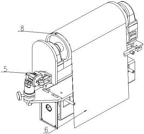 Micro-airflow sand belt position detection device and control method for broadband sander