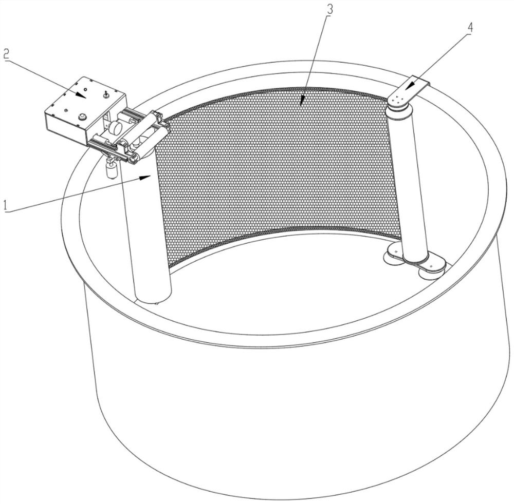 Spring contraction type fish driving device and working method thereof