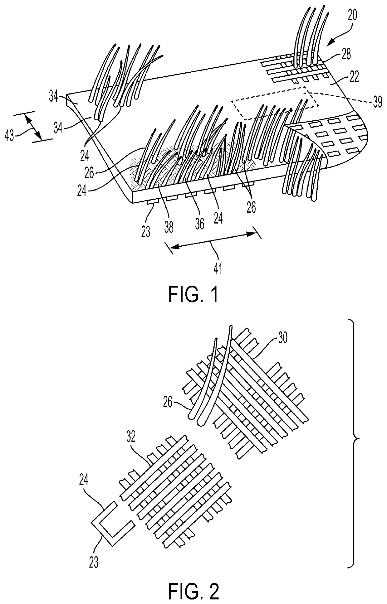 Tufted Geotextile With Increased Shear Resistance To Hydraulic Infill Displacement And Dry-Flow Loading