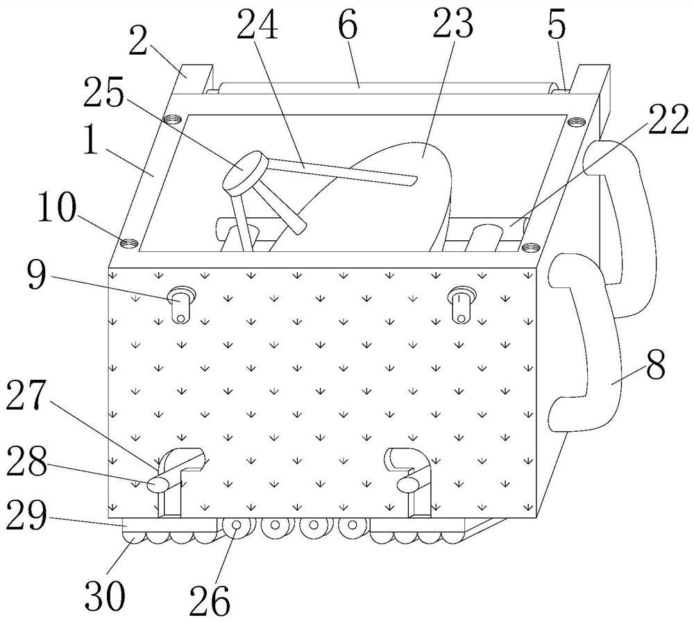 Portable antenna mechanism based on 5G mobile communication