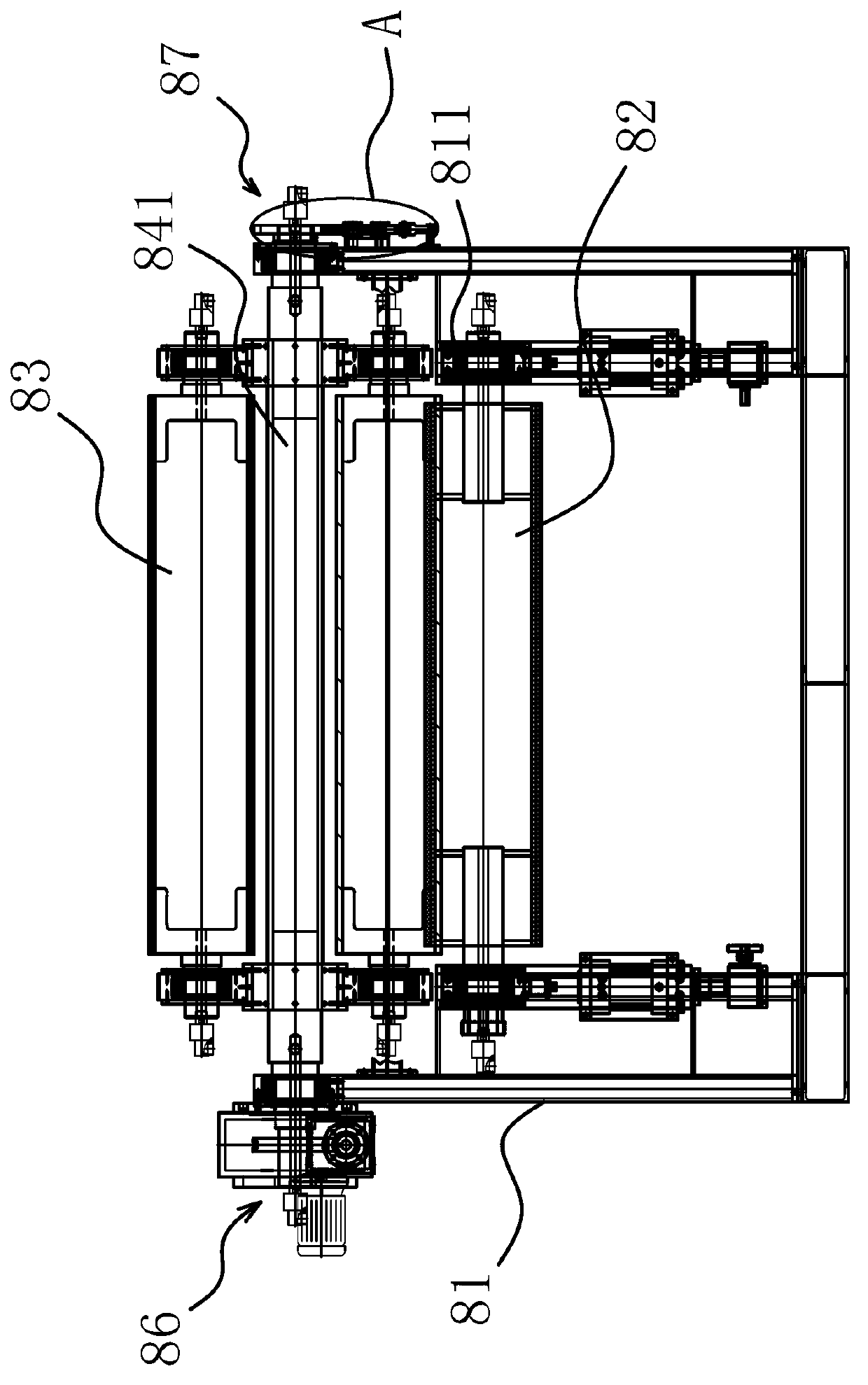 Reciprocating multi-coated foam material production line