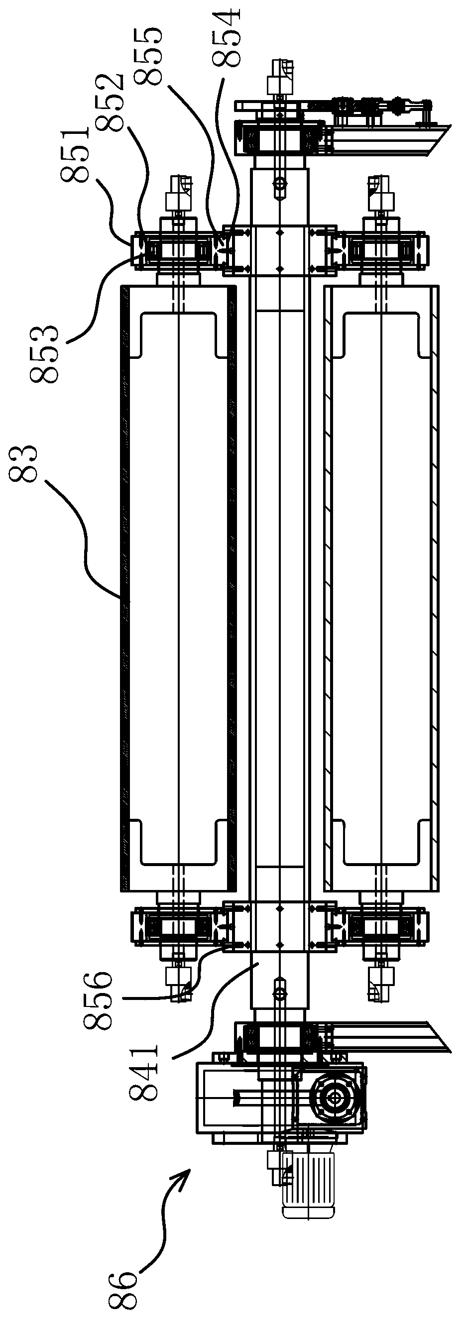 Reciprocating multi-coated foam material production line