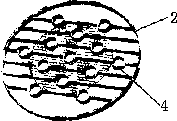 Method and device for improving flow character of gas liquid bubble column with row tubes