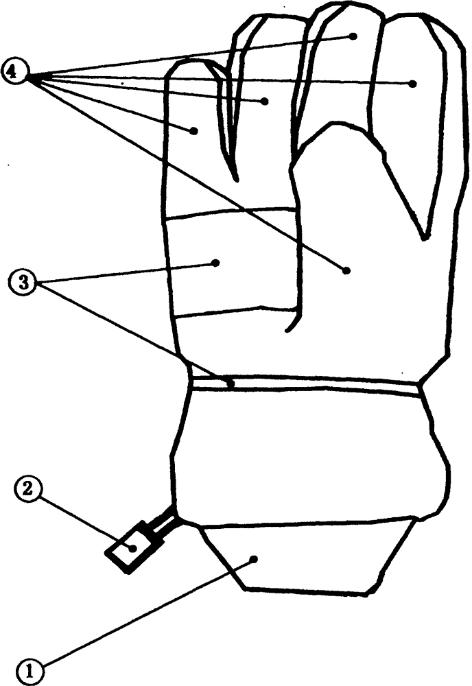 Electric motorcycle heating glove capable of achieving constant temperature automatically