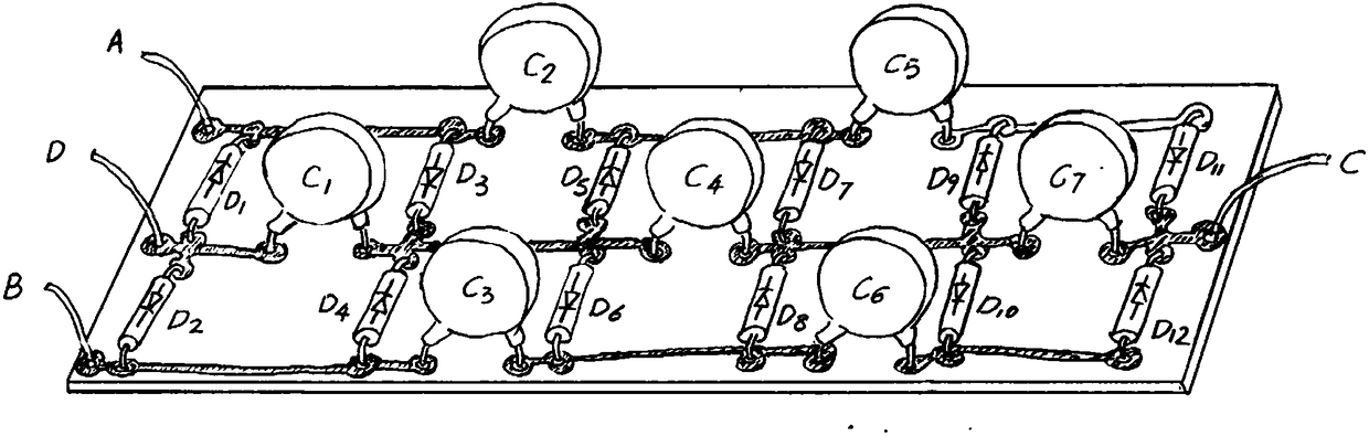 Voltage doubler rectifier circuit circuit entity system